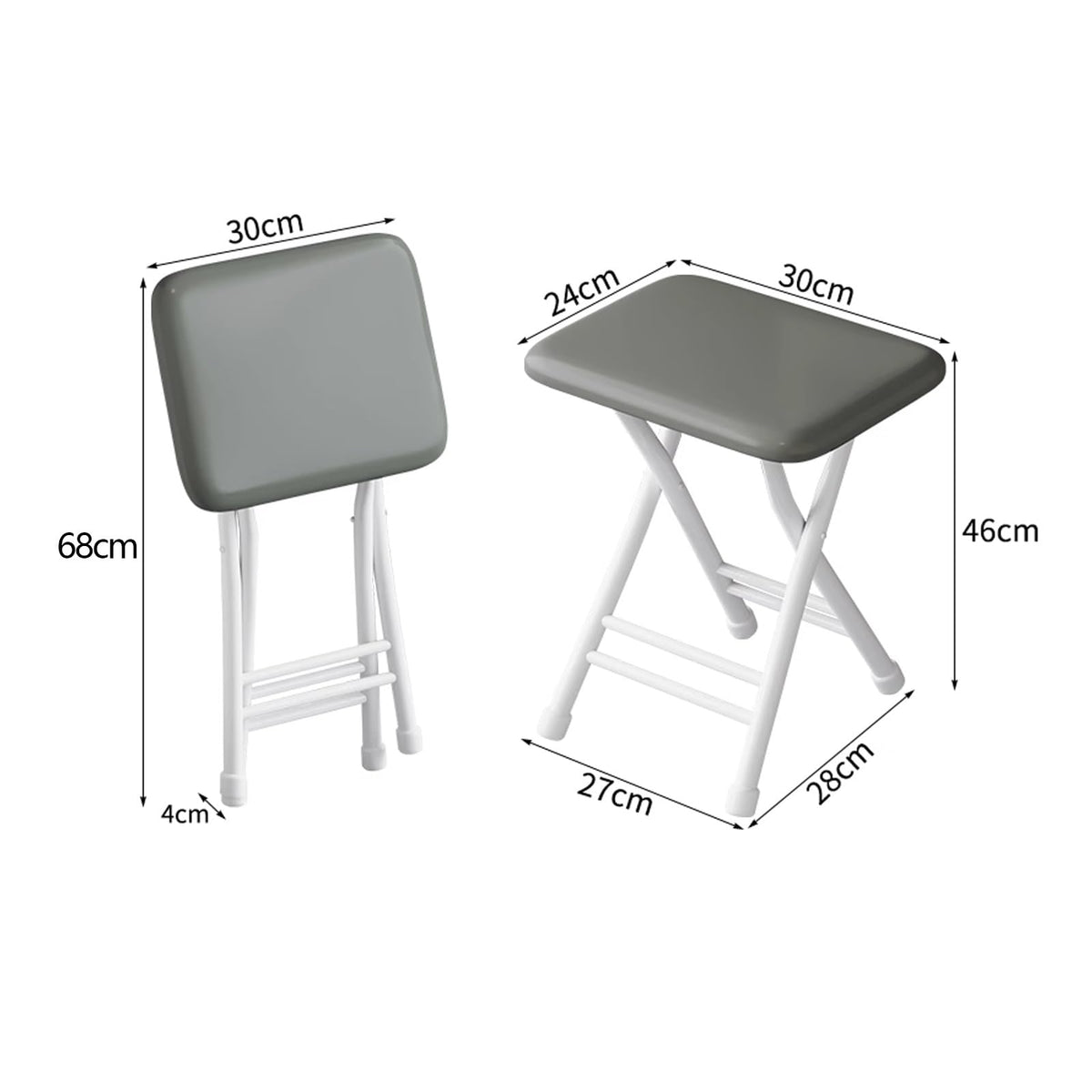 2 Pack Portable Padded Folding Chairs D742
