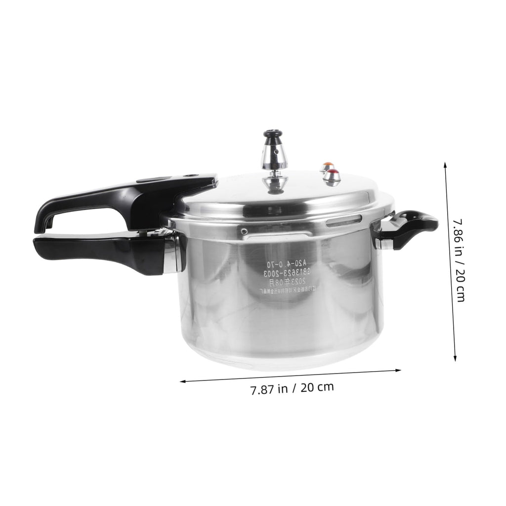 Silver 4l Aluminum Alloy Stovetop Pressure Cooker X90892