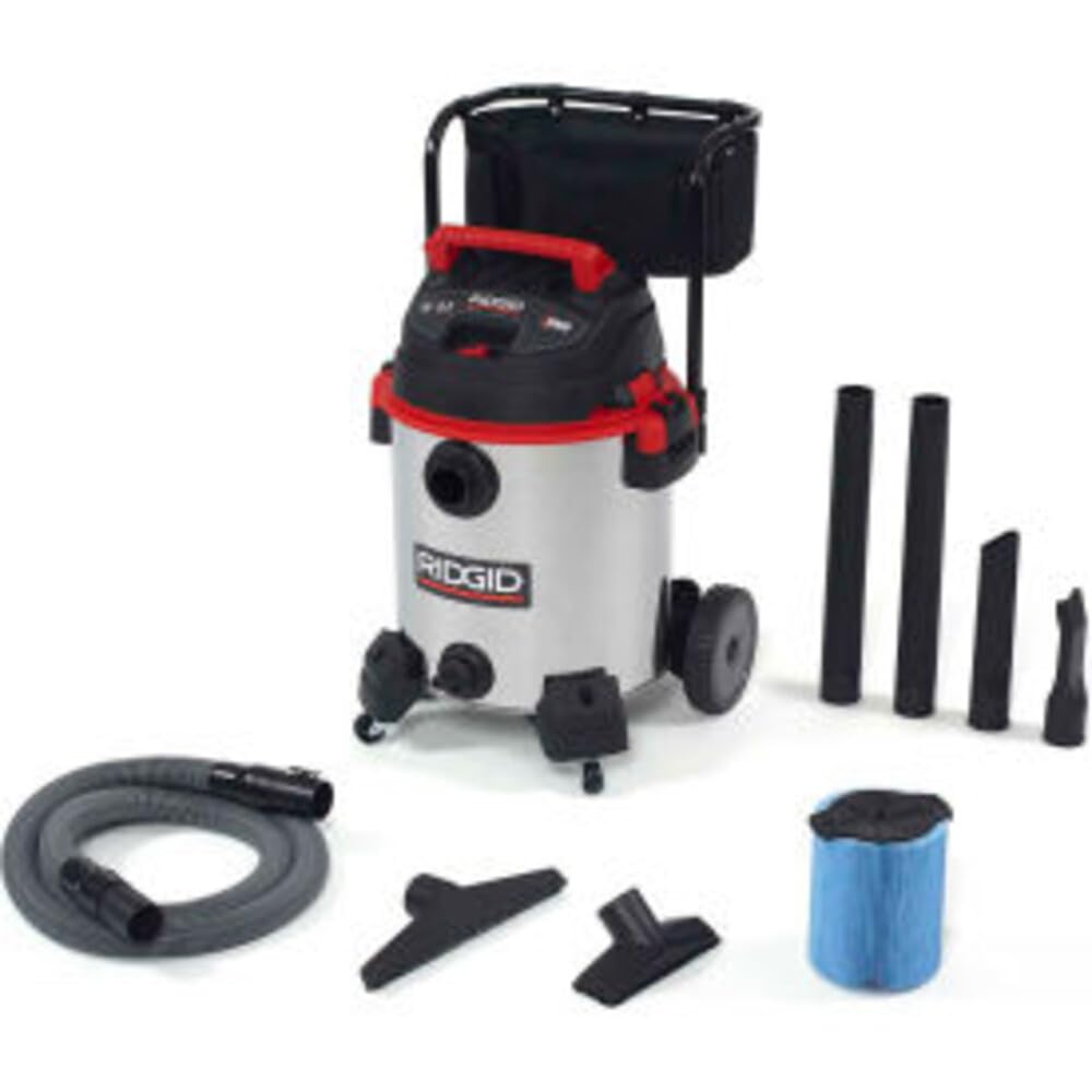 Stainless Steel 16-Gal. Wet Dry Shop Vacuum with Cart V940448