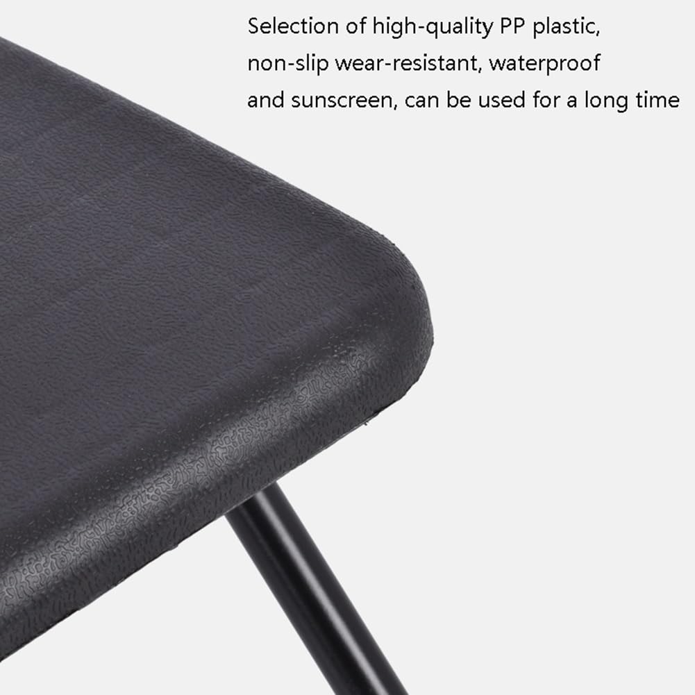 Portable Folding Stool 18 Inch Black I60017