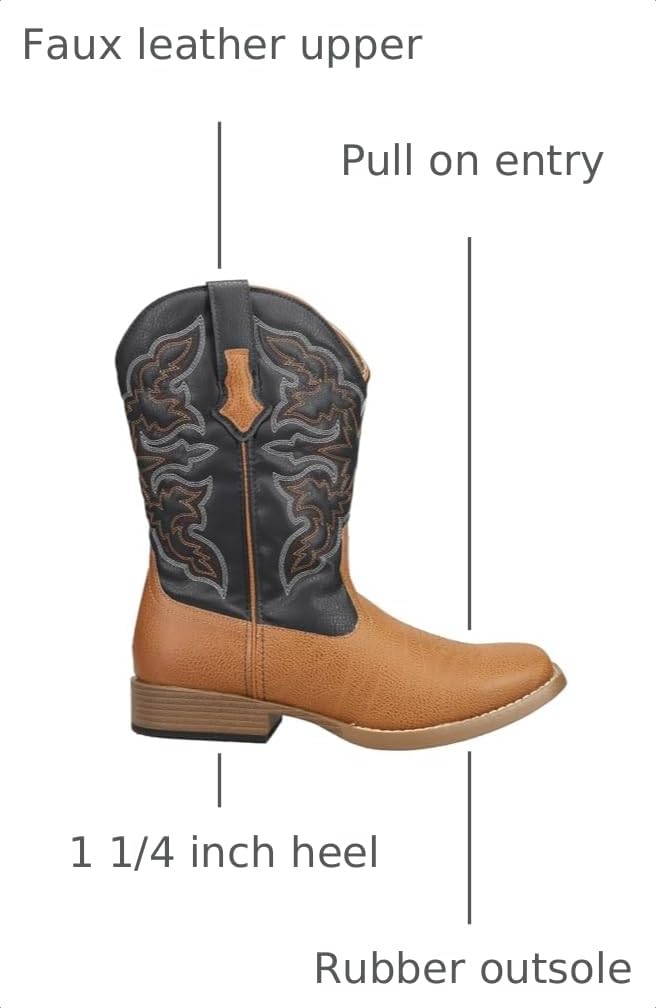 Square Toe Casual Boots Q6643