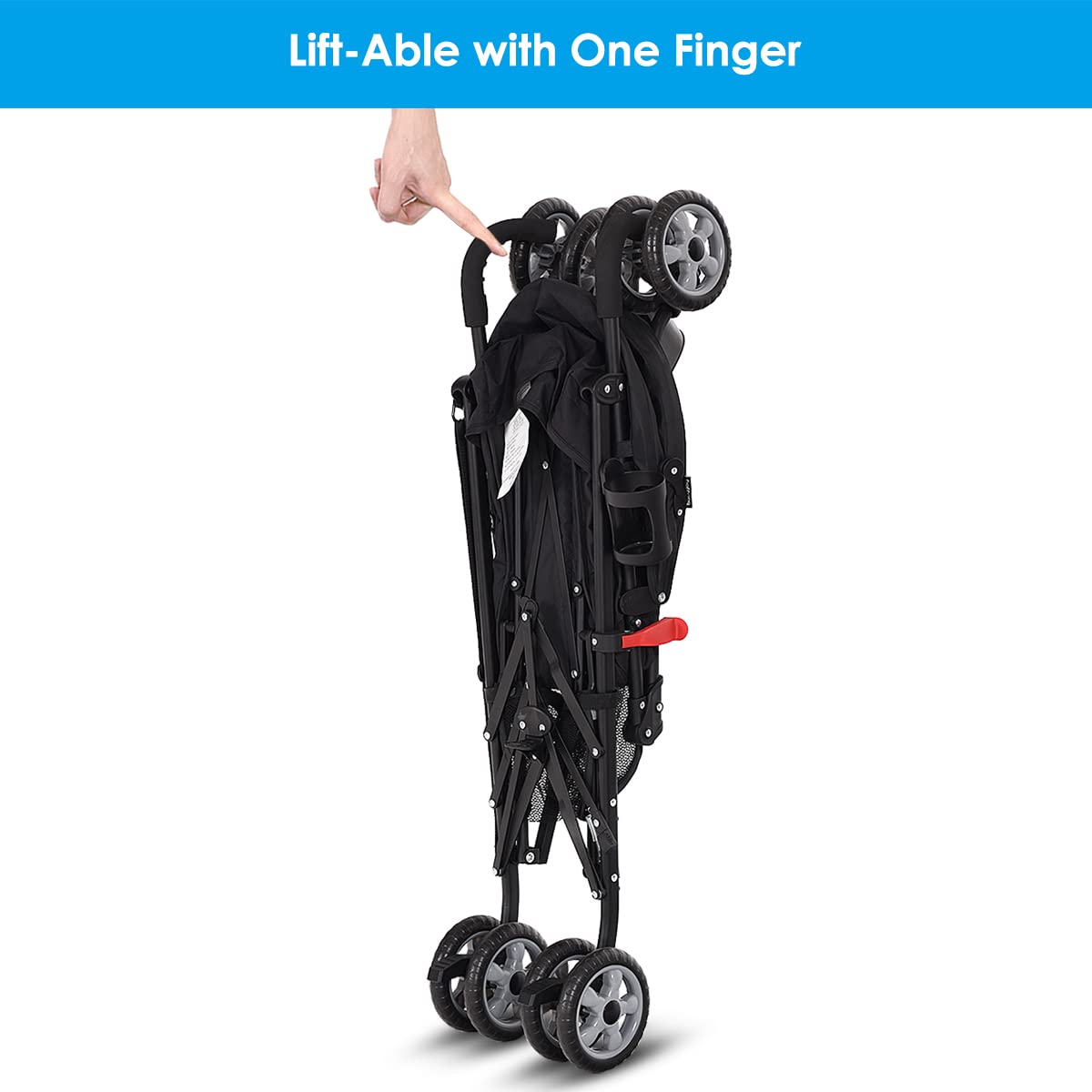 Lightweight Compact Foldable Stroller with Canopy and Cup Holder G60968