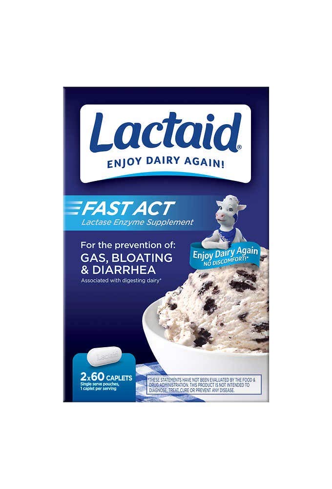 Lactose Intolerance Caplets 120 Count F557