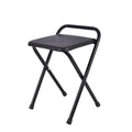 Portable Folding Stool 18 Inch Black I60017
