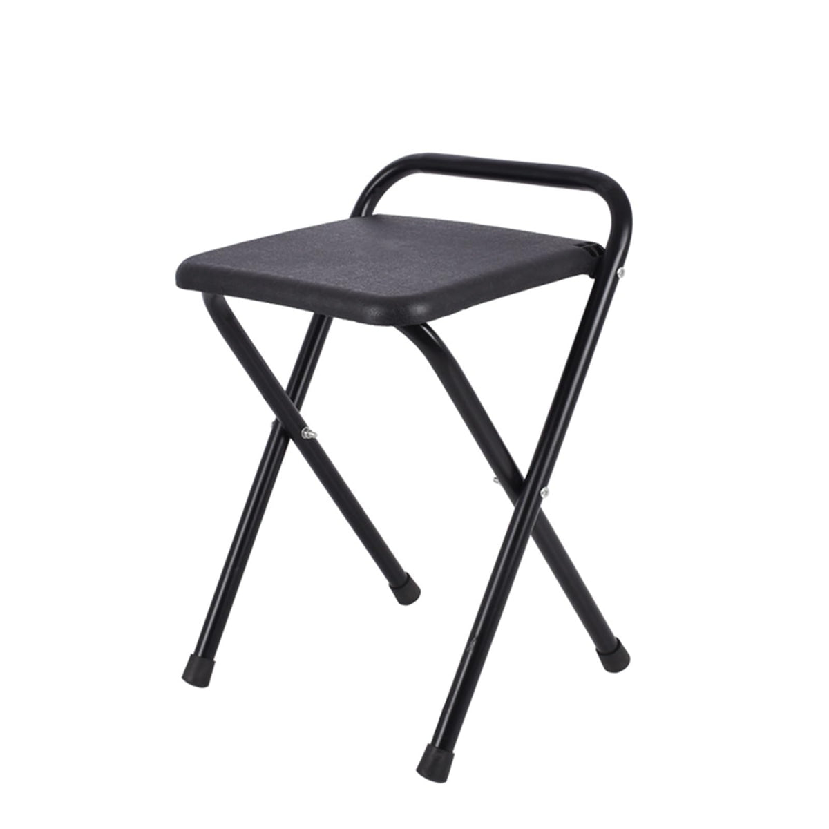 Portable Folding Stool 18 Inch Black I60017