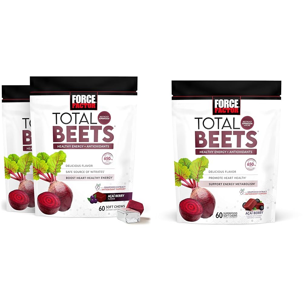Beetroot Soft Chews 120 Count 2-Pack & 60 Count M39772