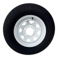 ST205/75R15 Trailer Tire on Rim Load Range C 6 Ply 5 Lug White Spoke Wheel R621