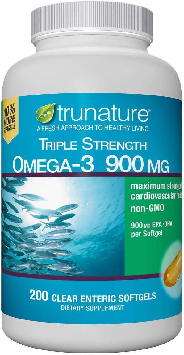 Triple Strength Omega-3 900 mg Fish Oil 200 Softgels S869163