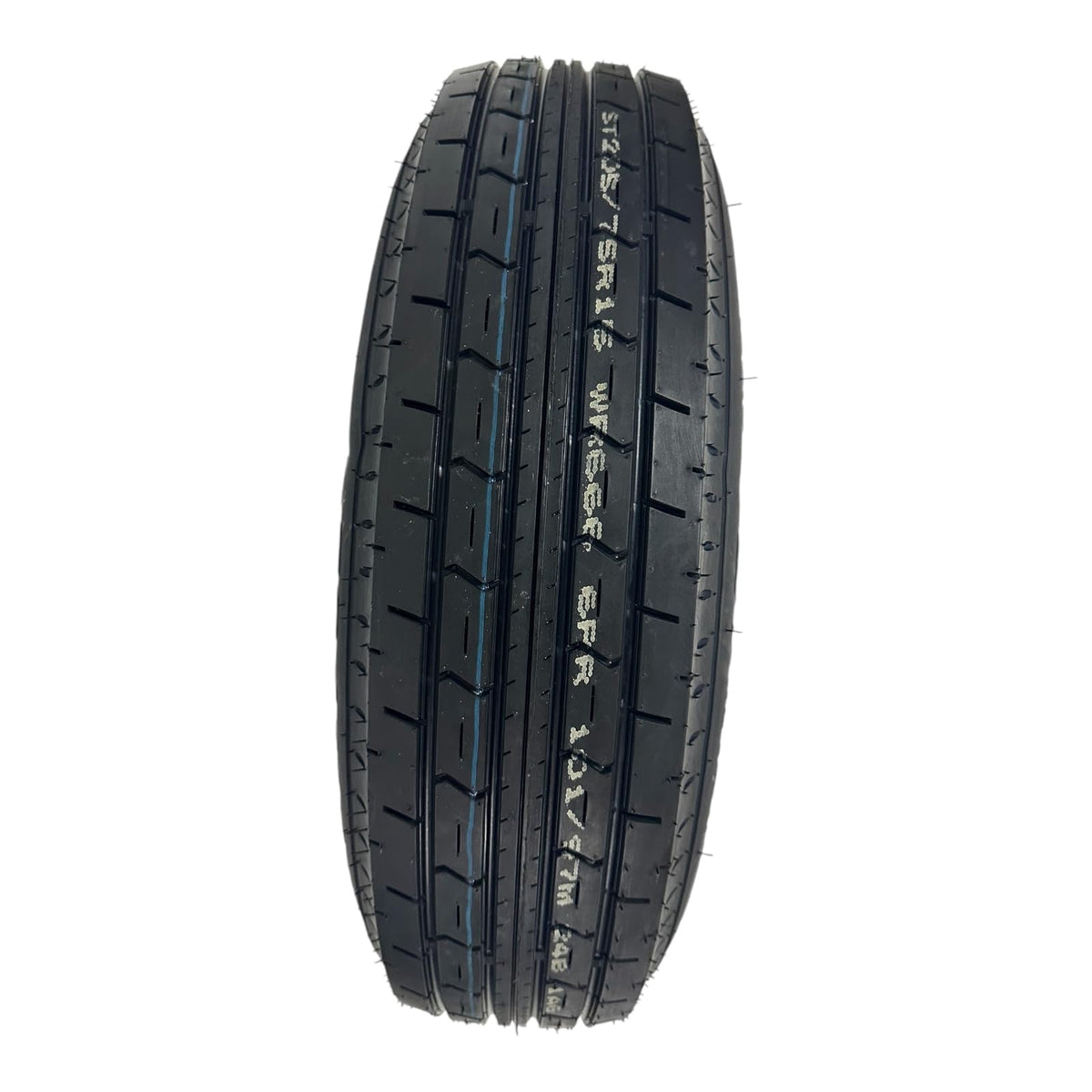 ST205/75R15 Trailer Tire on Rim Load Range C 6 Ply 5 Lug White Spoke Wheel R621