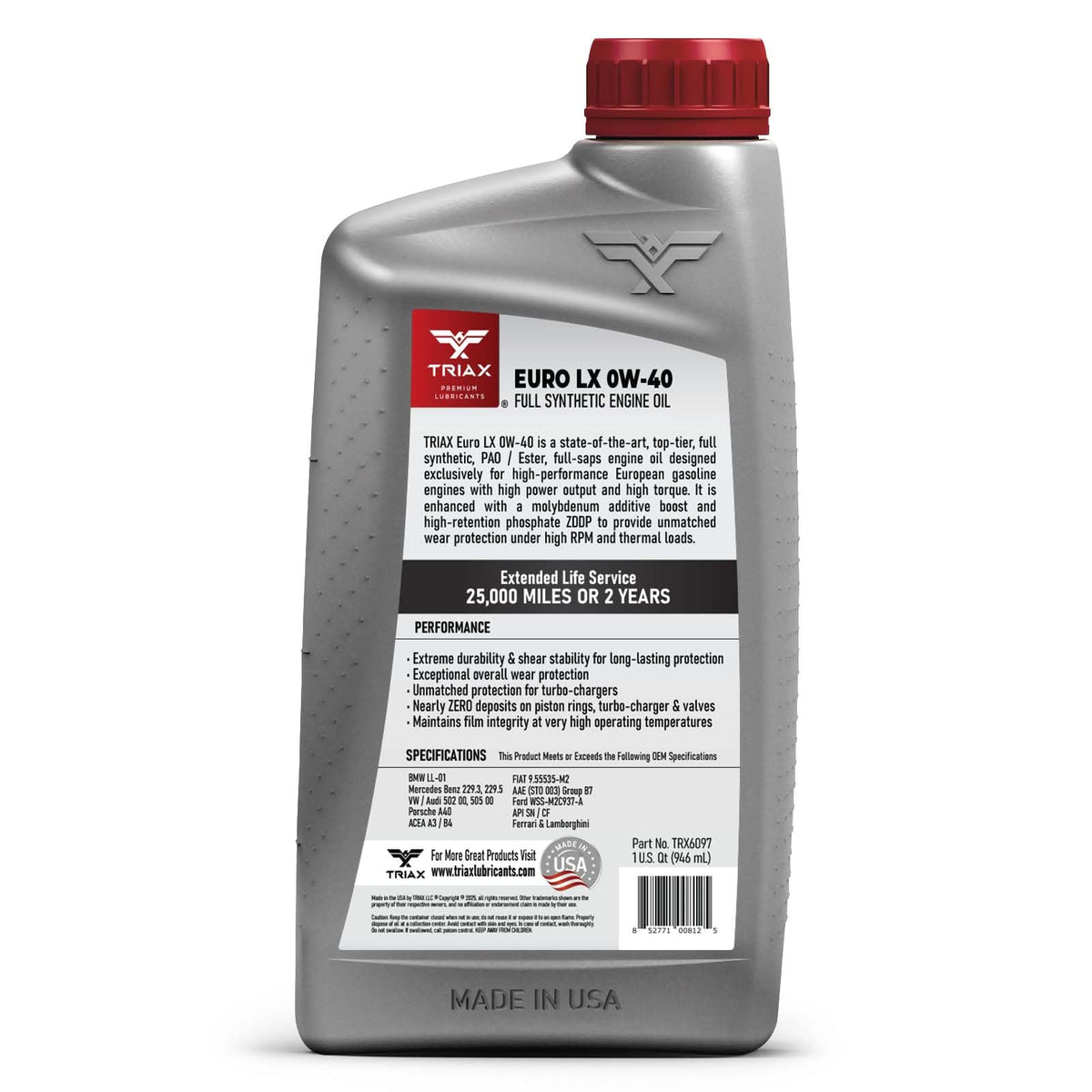 5W-40 Full Synthetic Engine Oil 1 Quart O743663