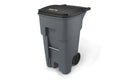 65 Gal Plastic Trash Can with Wheels X6777