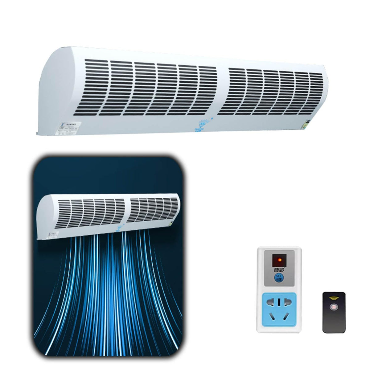 Over Door Air Curtain Fan with Remote Control 60cm G5803