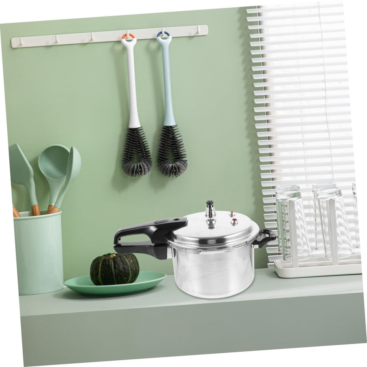 Silver 4l Aluminum Alloy Stovetop Pressure Cooker X90892