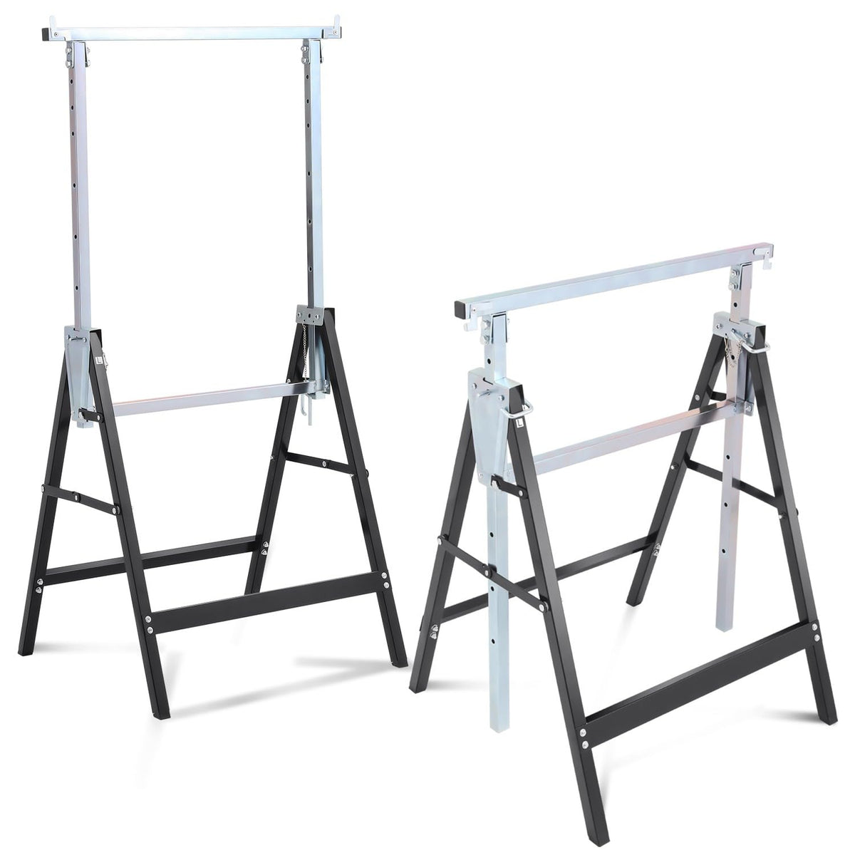 2-Pack 7-Level Adjustable Folding Sawhorse B649248