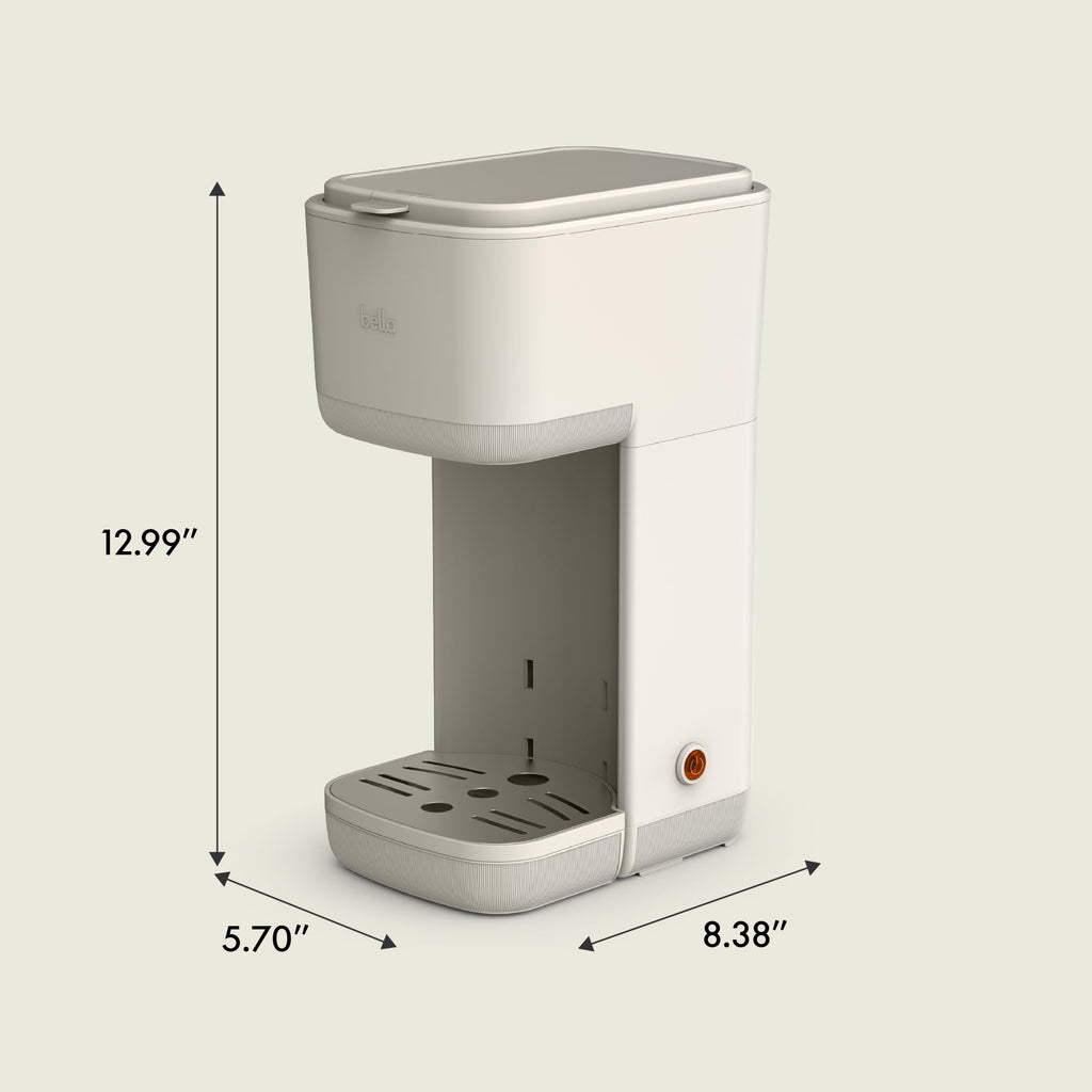 Single Serve Coffee Maker, K Cup & Coffee Ground Compatible C6041