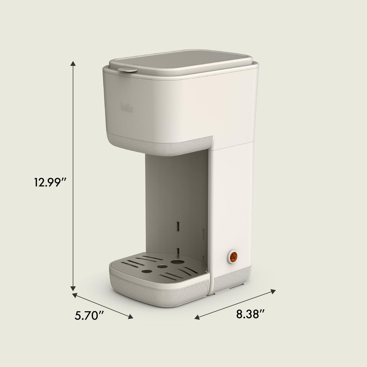 Single Serve Coffee Maker, K Cup & Coffee Ground Compatible C6041