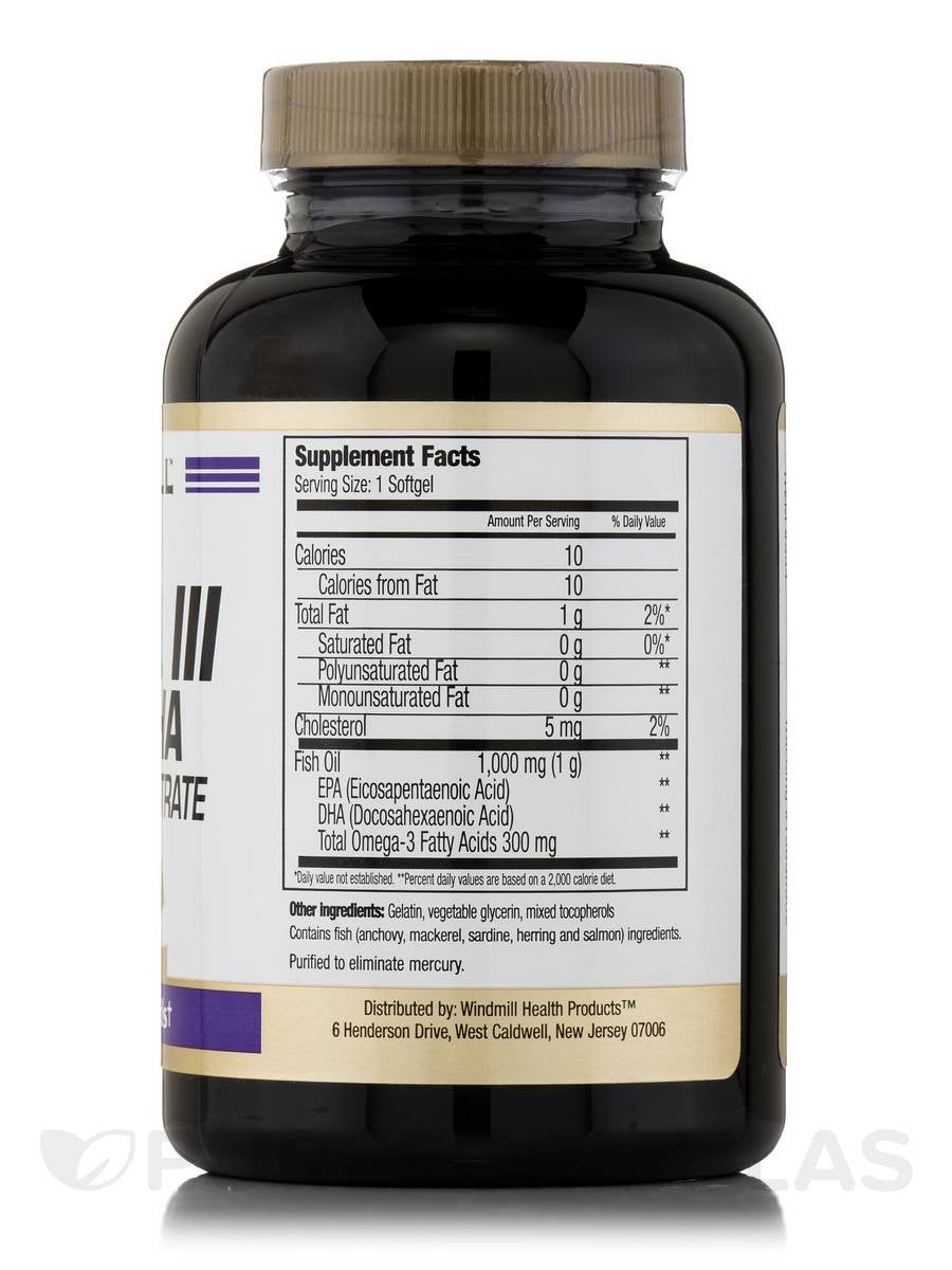 Omega 3 Fish Oil 1,000 mg Softgels, 90 ct D91456