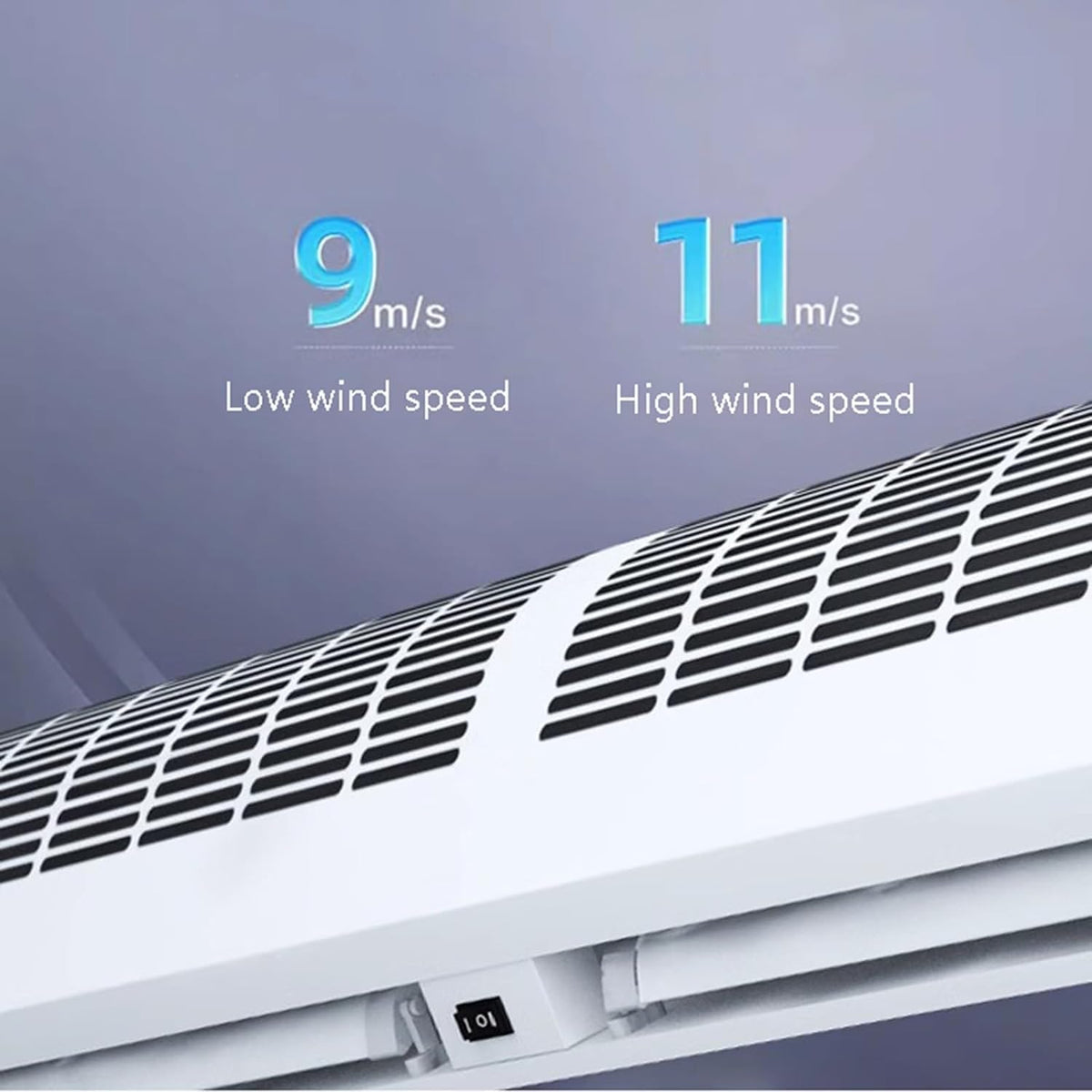 Wall-Mounted Air Curtain Fan with Remote Control E466253