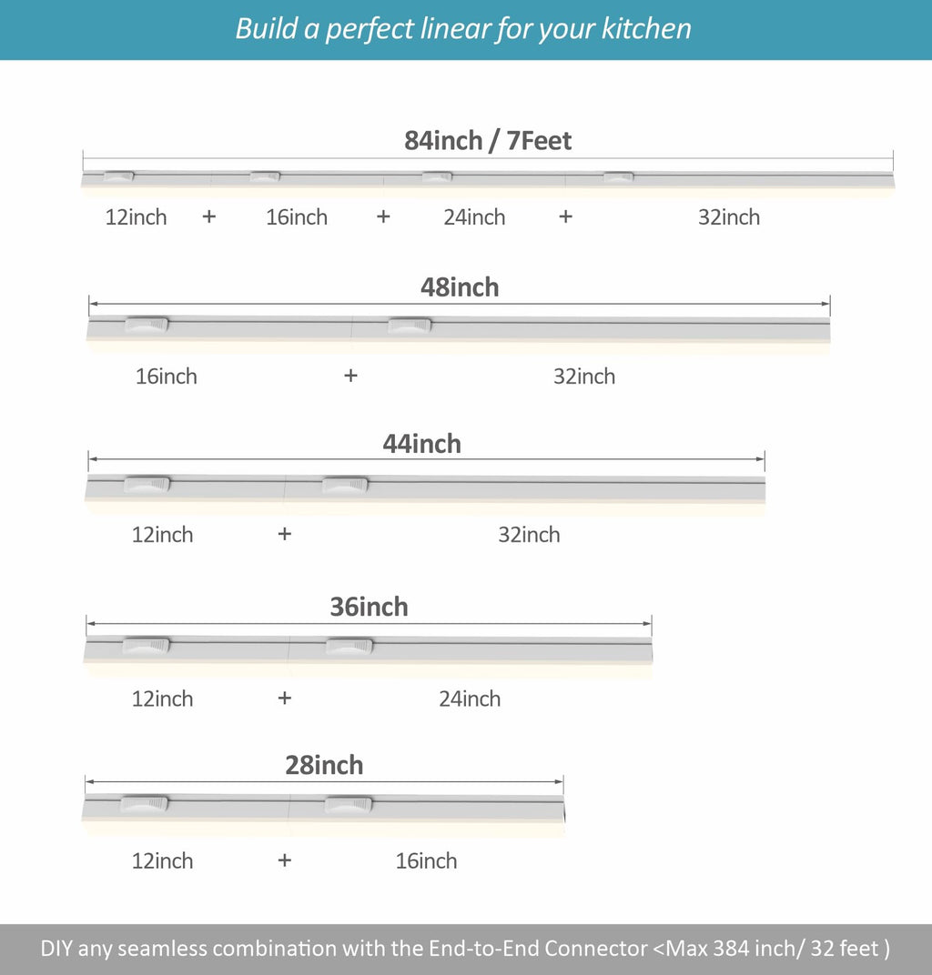 24 Inch Linkable LED Under Cabinet Lighting N3784