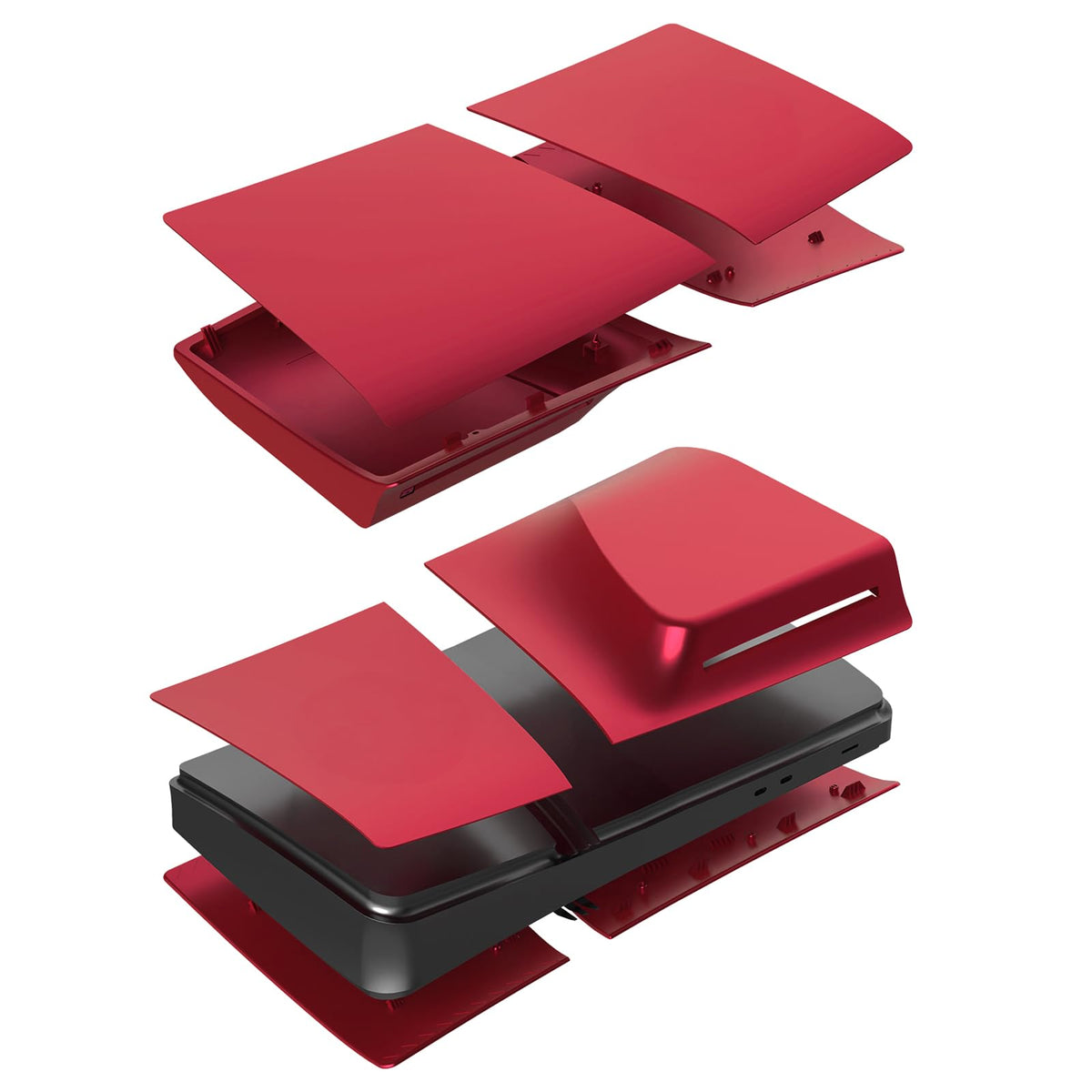 Red PS5 Pro Console Cover Plates F7923