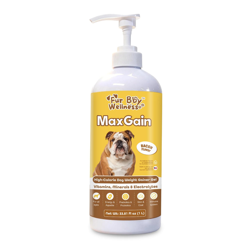 High-Calorie Dog Weight Gainer Gel with Salmon Oil, Probiotics, Vitamins & Electrolytes F100418