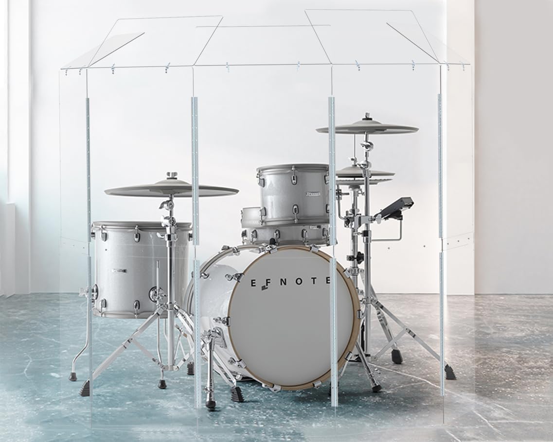 Portable Drum Shield 5-Panels 2ft x 5ft J524160