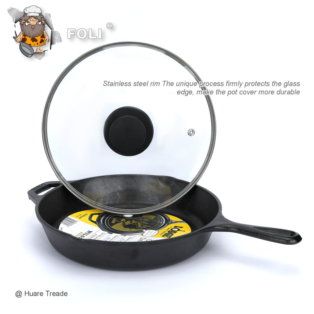 10.25 Inch Tempered Glass Lid with Steam Vent S249