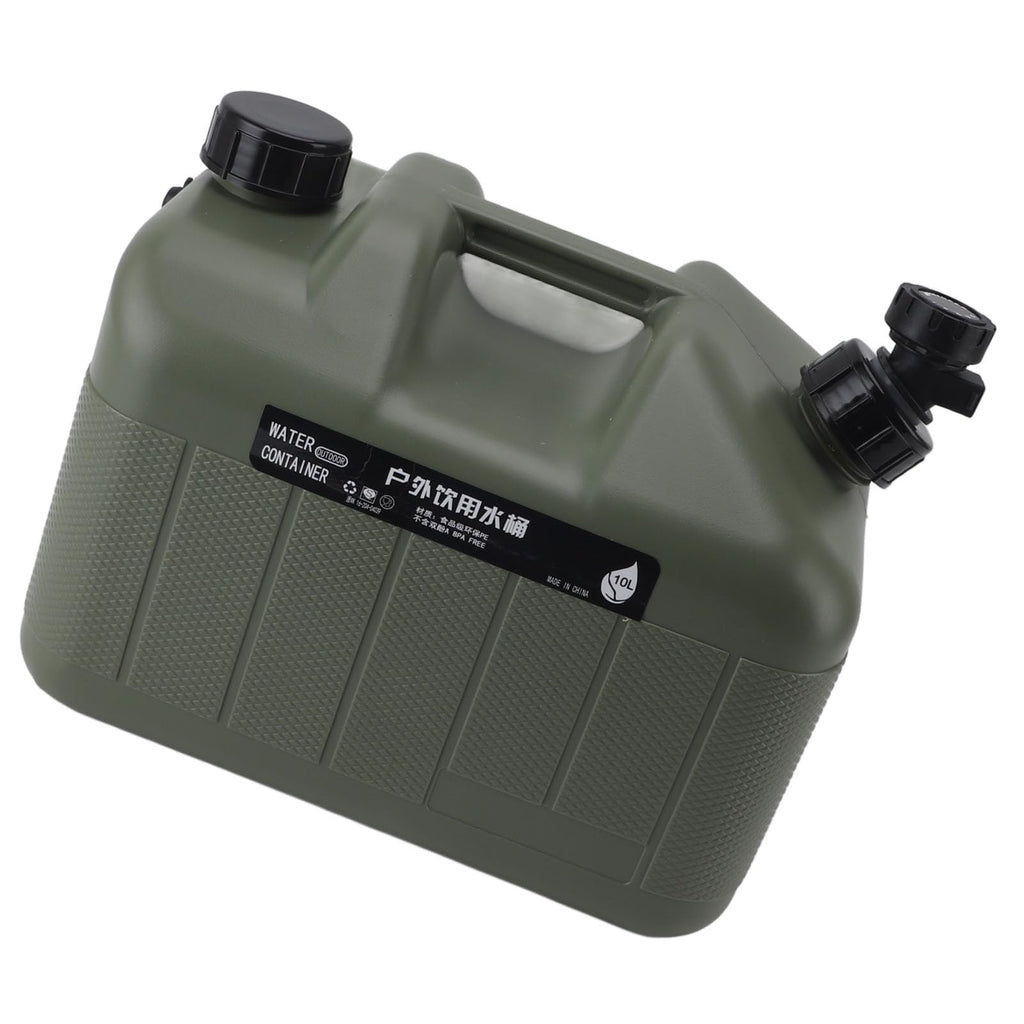 Green 10L Portable Camping Water Container Z394206