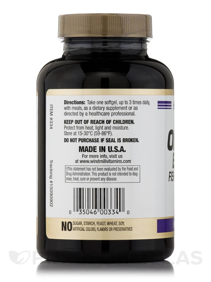 Omega 3 Fish Oil 1,000 mg Softgels, 90 ct D91456