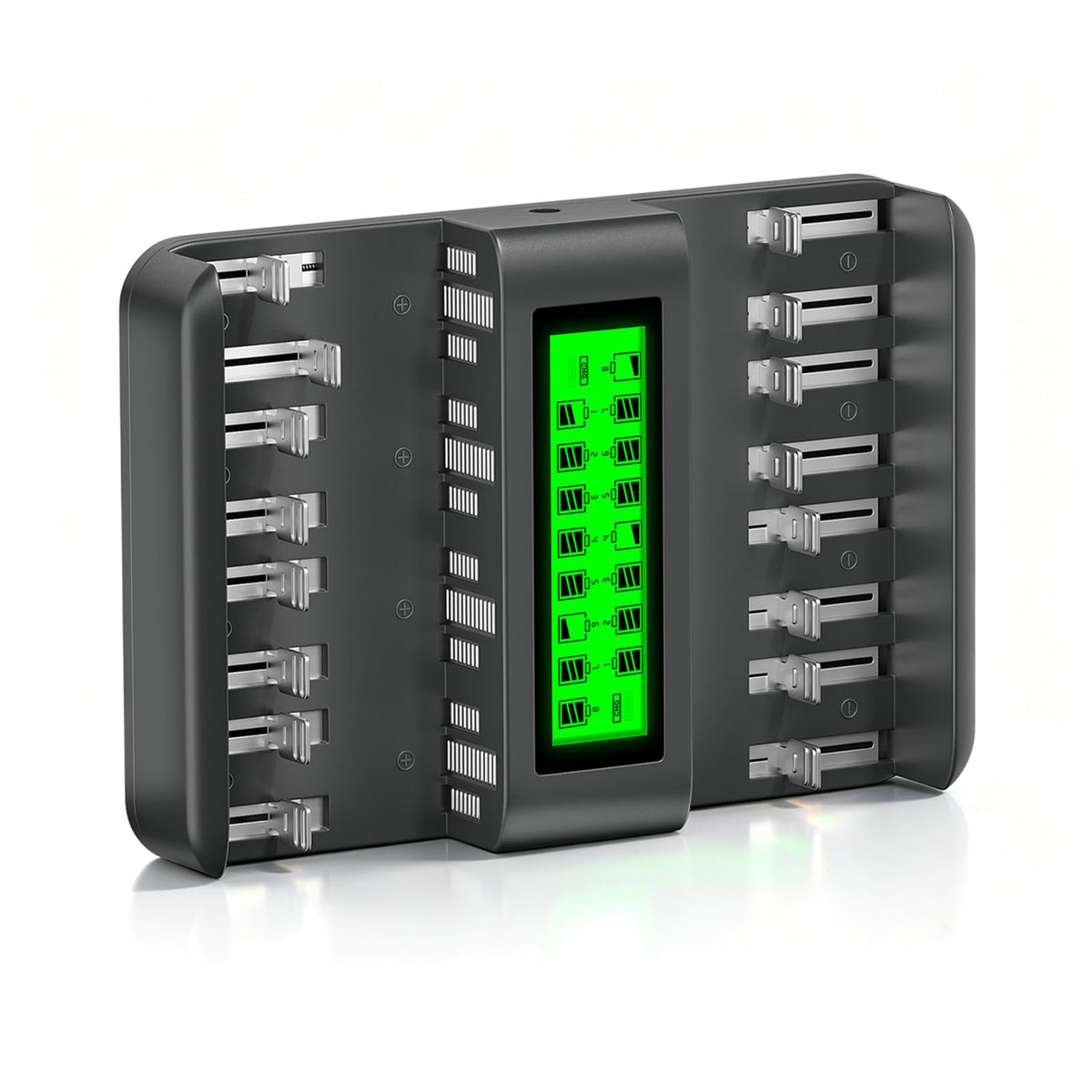 16 Bay AA AAA C D NiMH Battery Charger with LCD Display C1334