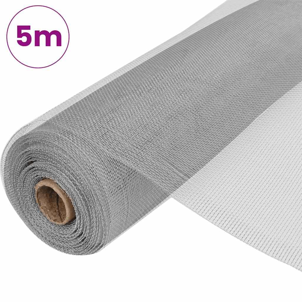 Aluminum Mesh Screen 39.4"x196.9" Silver T6176