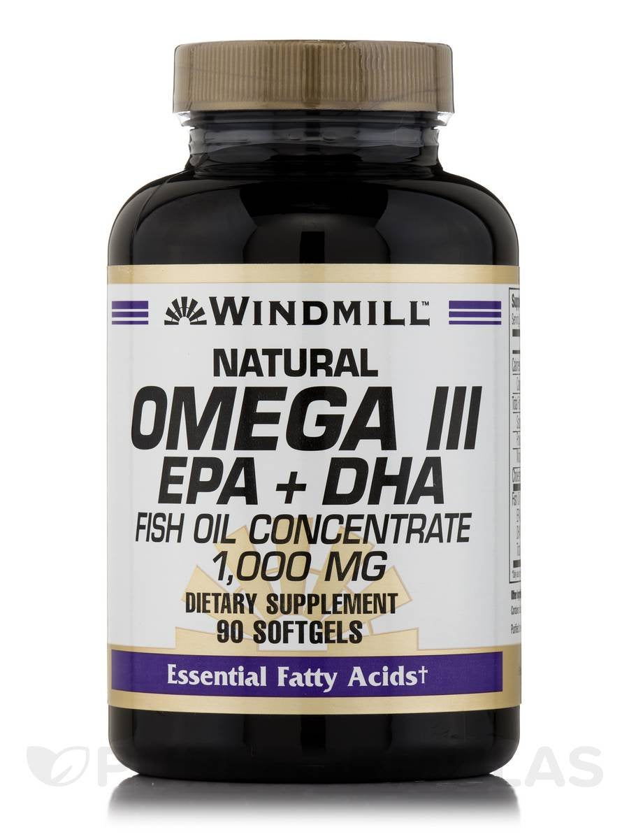 Omega 3 Fish Oil 1,000 mg Softgels, 90 ct D91456