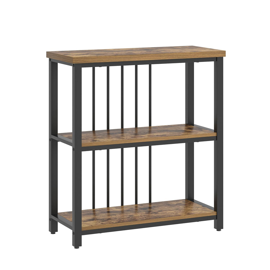 3 Tier Wood and Metal Bookshelf X3734