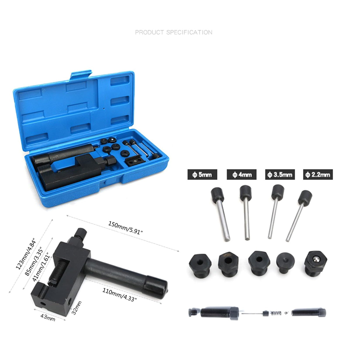 ATV Bike Drive Chain Cutter Breaker Riveting Set L2323