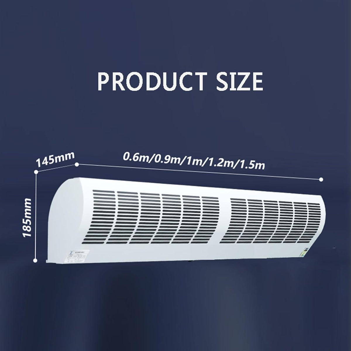 Wall-Mounted Air Curtain Fan with Remote Control E466253