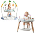 4-Stage Convertible Baby Jumper with 8 Interactive Toys, Music & Lights, Gray V896950