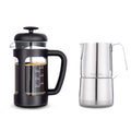 12 oz Stainless Steel French Press and Creamer Sugar Bowl Set B857