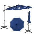 10 FT Solar LED Cantilever Patio Umbrella H50854