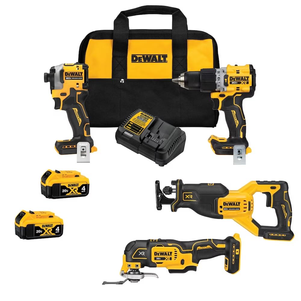 20V MAX Lithium-Ion Cordless Brushless 4 Tool Combo Kit K261