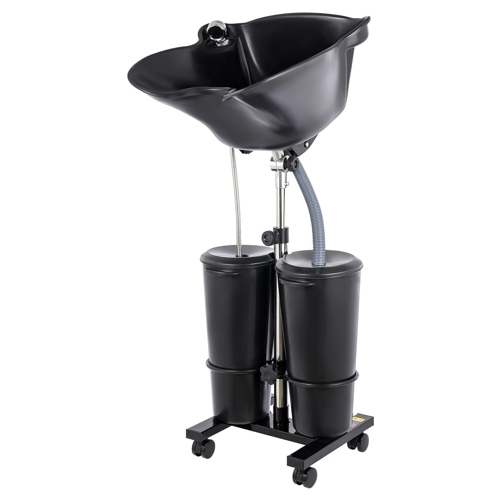 Black Portable Shampoo Bowl with 2 Bucket S65902