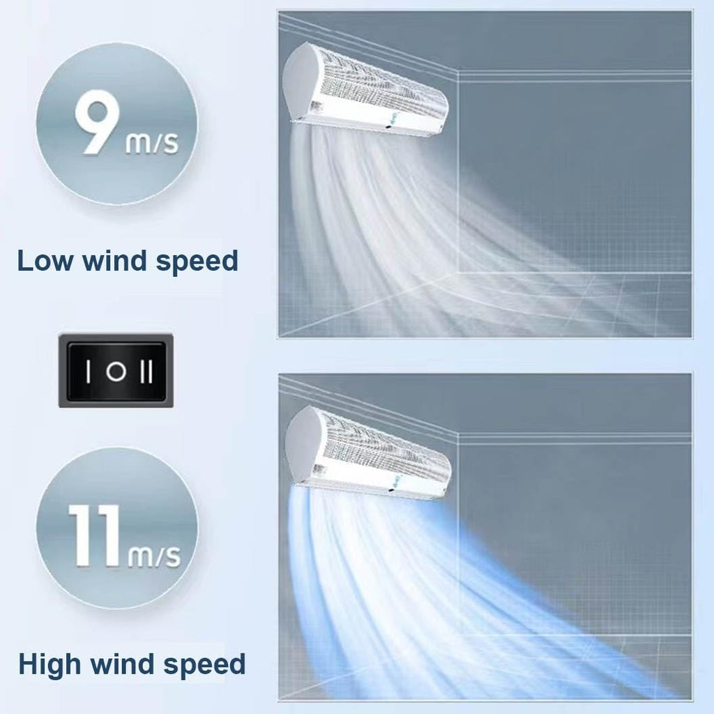 Over Door Air Curtain Fan with Remote Control 60cm G5803