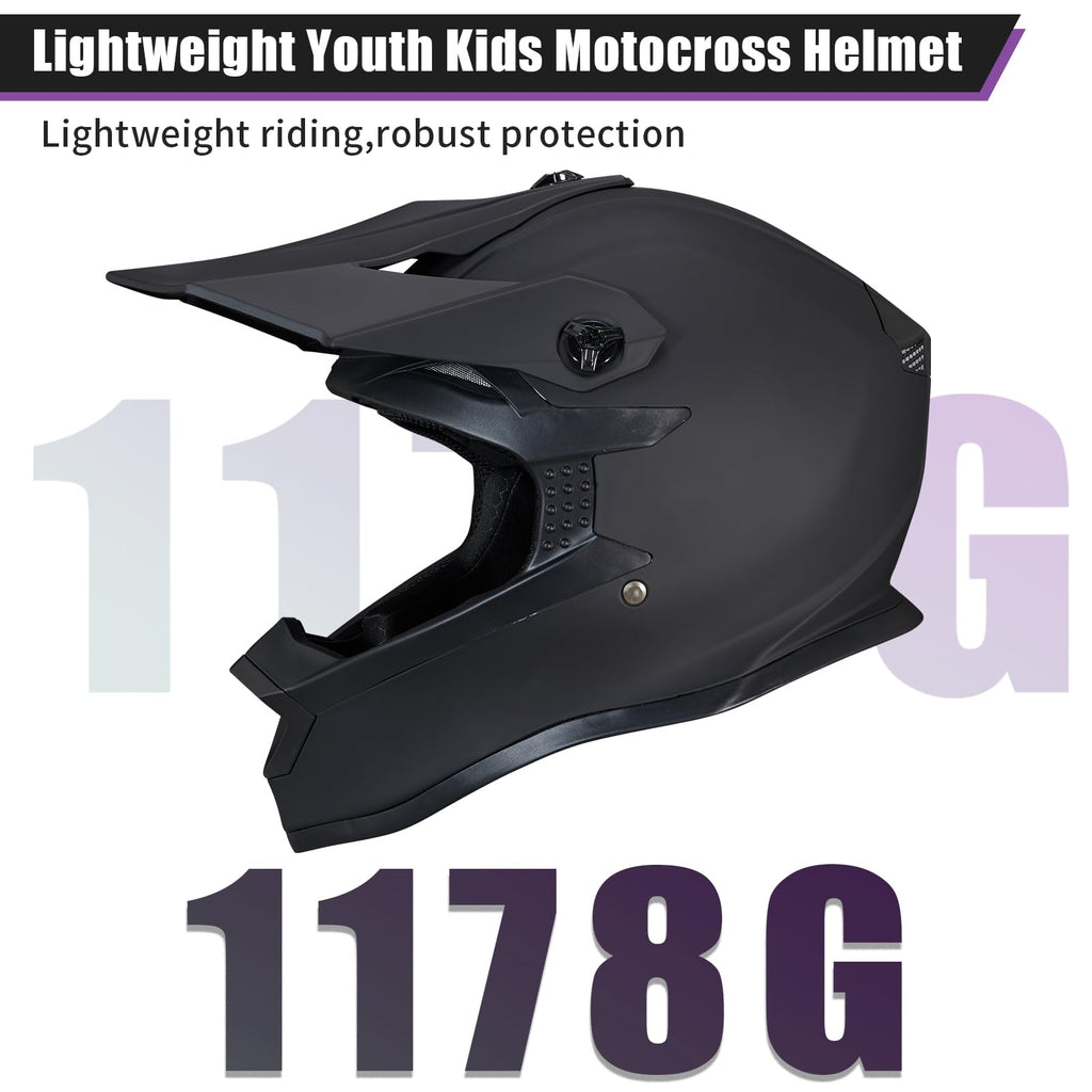Youth Full Face Motocross Helmets Set O8031