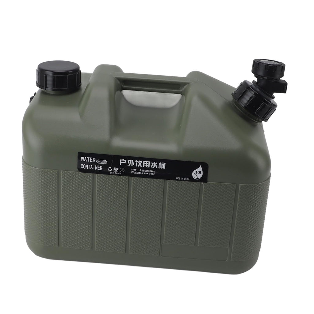 Green 10L Portable Camping Water Container Z394206