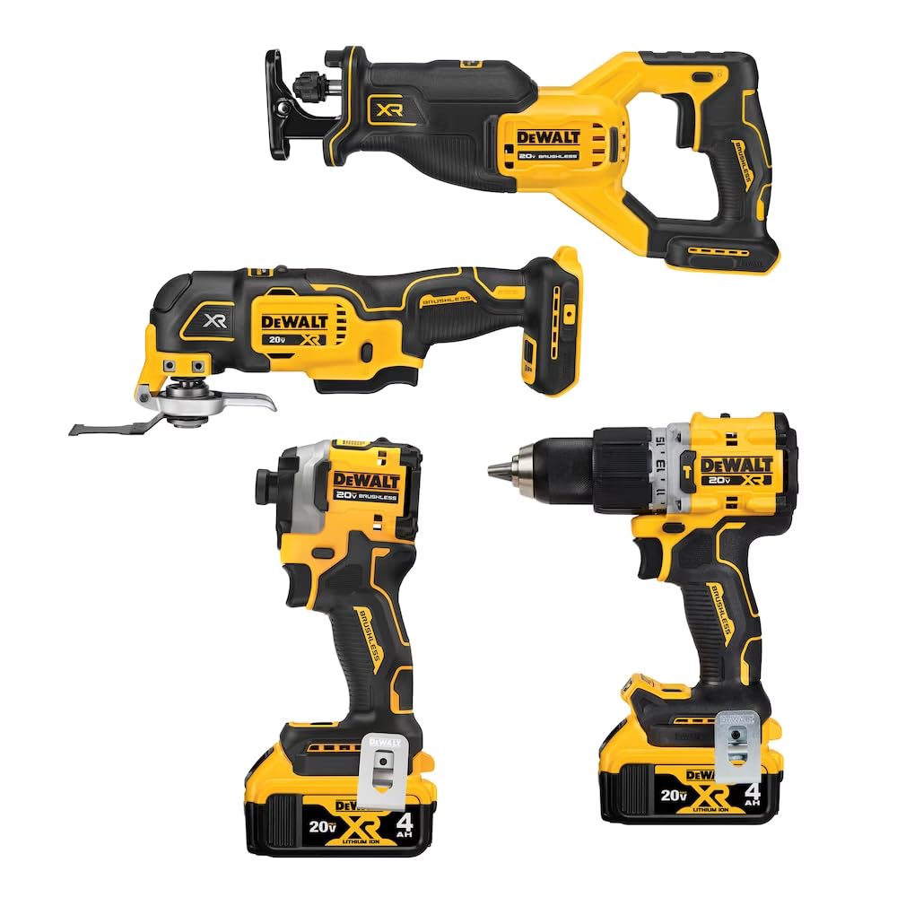 20V MAX Lithium-Ion Cordless Brushless 4 Tool Combo Kit K261