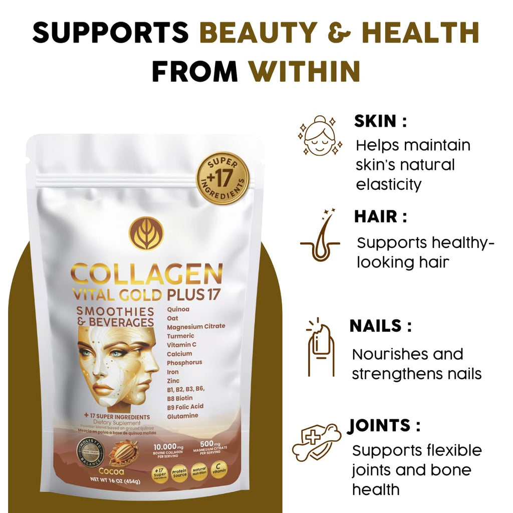 Collagen Peptides Powder Cocoa Flavor 16 oz U790