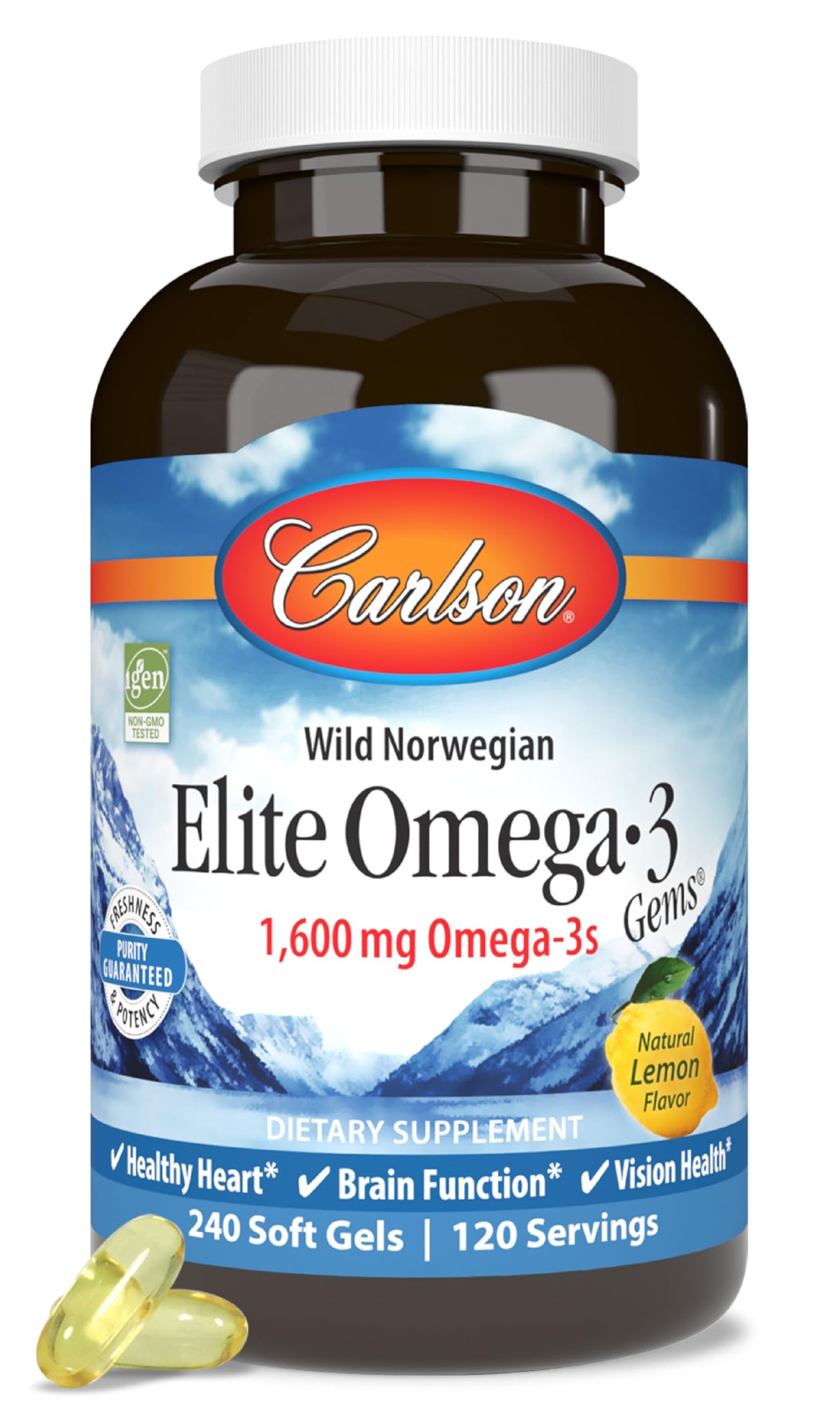 Omega-3 1600 mg Lemon Softgels Y431068