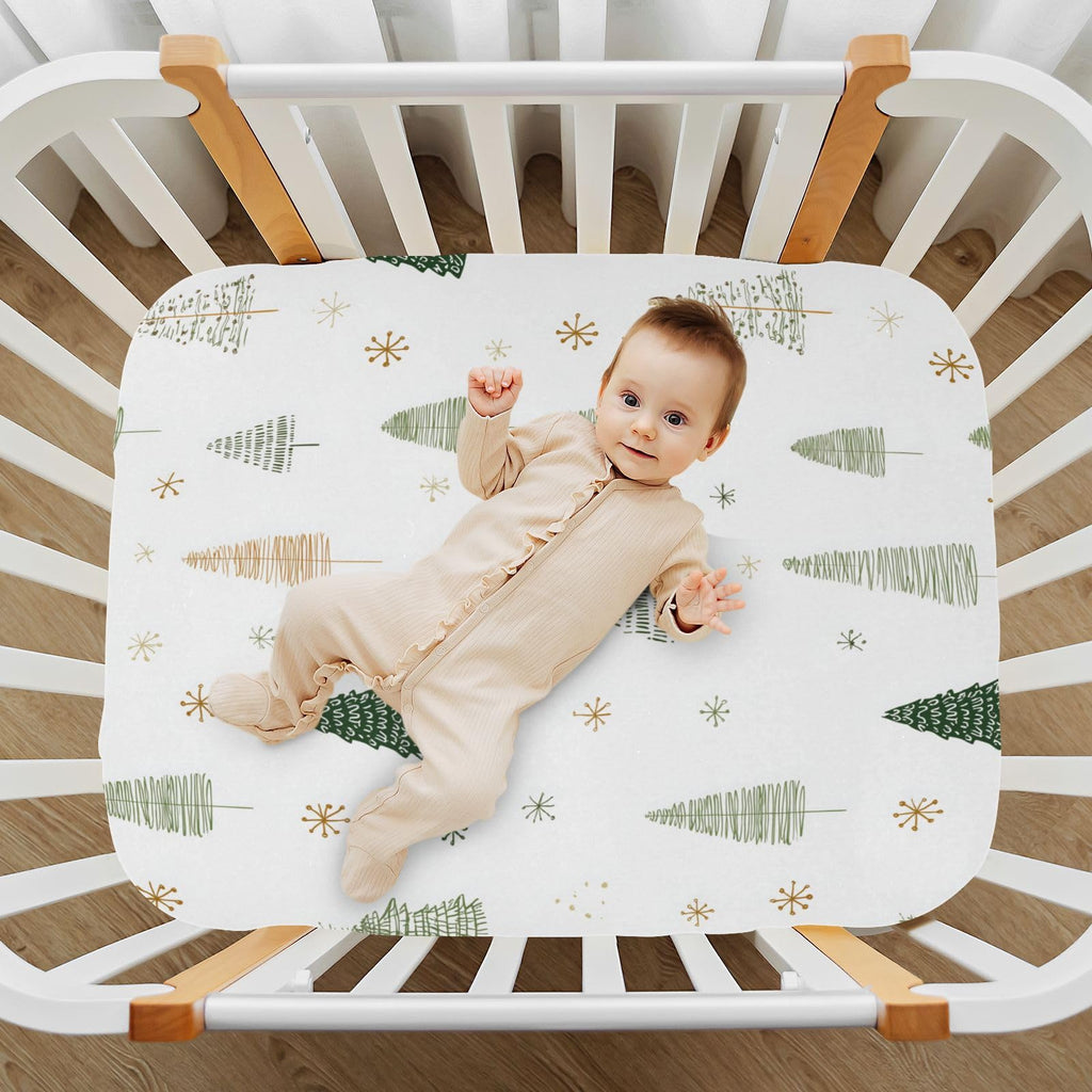Fitted Crib Sheet Soft Microfiber 27" x 39" x 5" S952734