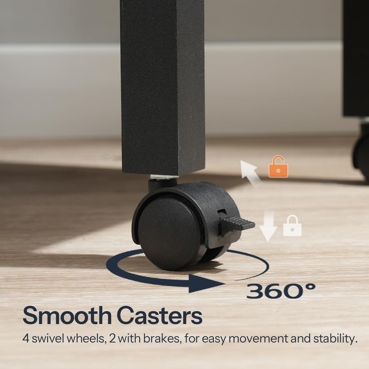 3-Tier Printer Stand with Charging Station and Storage Shelves I7866