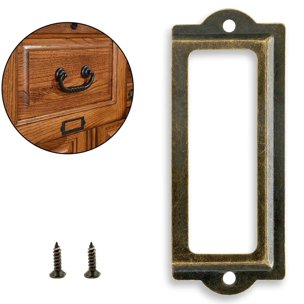Bronze 3.3 Inch Label Holder 30 Pcs N2636