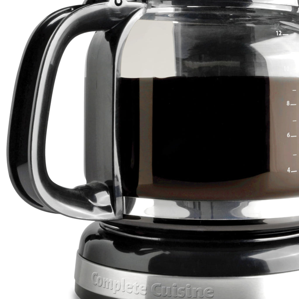 12-Cup Stainless-Steel Coffee Maker with Glass Carafe R526